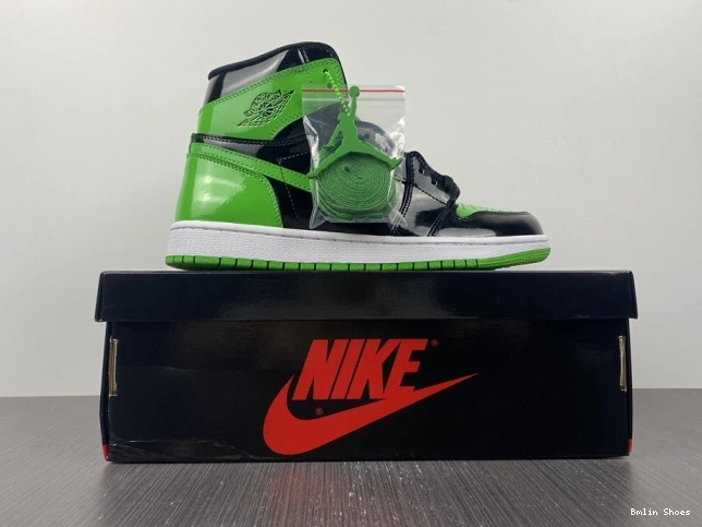 Bmlin Shoes Green Jordan 1 Pine OG Air High 555088-030 0626